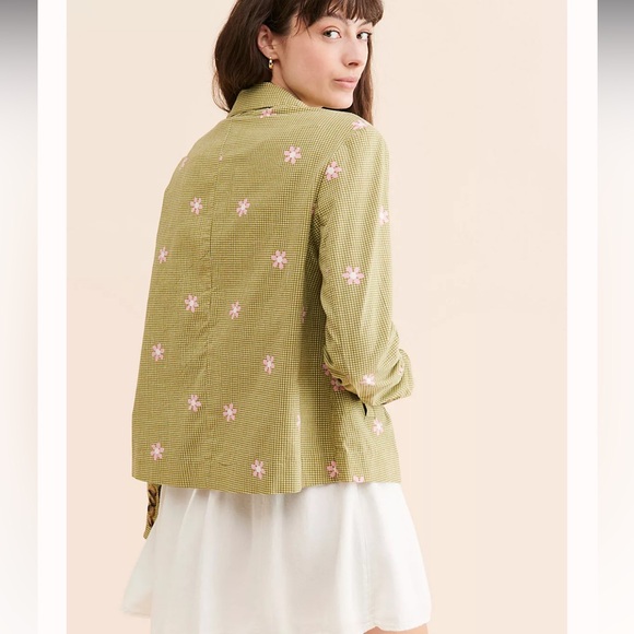NWT Free People Cali Oversized Floral Blazer - Picture 2 of 3